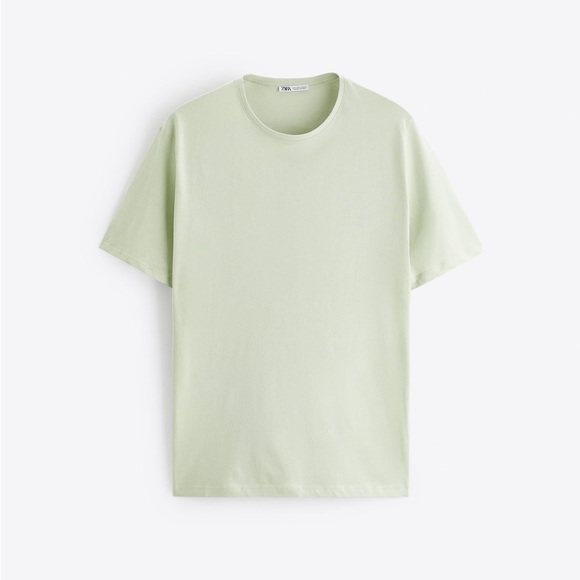Zara NWT lightweight mint tshirt size small - Picture 4 of 8